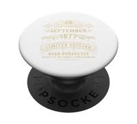 September 1977 48 Year Old Birthday Gifts For Men 48th Bday PopSockets Adhesive PopGrip