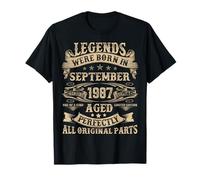 September 1987 38 Year Old Bday Gifts For Men 38th Birthday T-Shirt