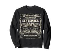 September 1987 38th Birthday Gifts For Men 38 Year Old Bday Sweatshirt