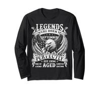 September 1994 Retro 31st Birthday Gifts for Men 31 Year Old Long Sleeve T-Shirt