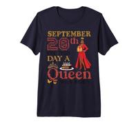 September 20th On This Day A Queen was Born Birthday to Me Premium T-Shirt