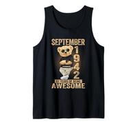 September 83rd Birthday Men Women 1942 Awesome Teddy Bear Tank Top