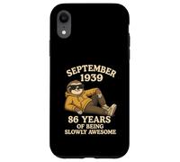 September 86th Birthday Men Women 1939 Awesome Sloth Lover Case for iPhone XR