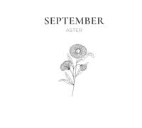 September Birth Flower Journal: Aster (Blank)