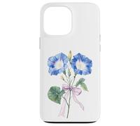 September Birth Flower Morning Glory Watercolor Case for iPhone 13 Pro Max