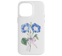 September Birth Flower Morning Glory Watercolor Case for iPhone 14 Pro Max
