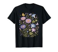 September Birth Flowers Aster Morning Glory Cottagecore Value Graphic T-Shirt