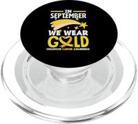 September Childhood Cancer Gold Ribbon Awareness PopSockets PopGrip for MagSafe