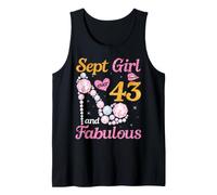 September Girl 43 Years Old Fabulous Born in 1983 Birthday Tank Top