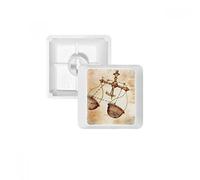 September October Libra Constellation Zodiac PBT Keycaps for Mechanical Keyboard White OEM No Marking Print