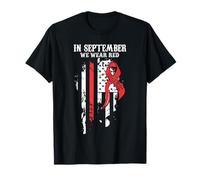 September- Sickle Cell Anemia Awareness Supporter Ribbon T-Shirt