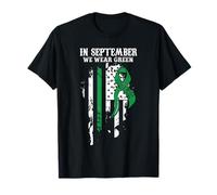 September- Spinal Cord Injuries Awareness Support Ribbon T-Shirt