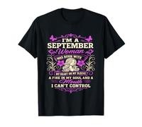 September Woman Birthday Women Born in September T-Shirt