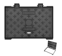 Septic Pit Cover, 40 x 40 cm Heavy-Duty Metal Access Panel, Weatherproof and Rust-Resistant for Outdoor Yard, Sidewalk, Driveway Use