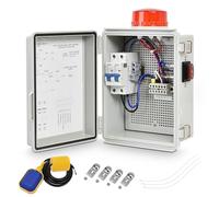 Septic Pump Alarm, Zuomeng High Water Alarm for Sump Pump Features a Bright Flashing Light and 110 db Alarm, Can Be Externally Connected to The Submersible Pump, with IP67 Casing, ZM-006