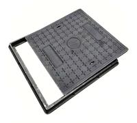 Septic Tank Cover & Base Plastic Square Drain Cover for Yard Driveway - 40x50x4cm (15.7x19.7x1.6in) - Access Plate for Outdoor Use