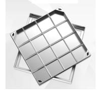 Septic Tank Cover & Frame, Invisible Stainless Steel Recessed Rectangular Lid, Heavy-Duty Durable Manhole Cover for Outdoor Use - Secure Rustproof Stylish Design