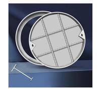 Septic Tank Cover, Strong Load-Bearing Invisible Manhole Cover for Driveway/Pavement, Recessed Sewage Basin Lid with Hook (80x5cm)
