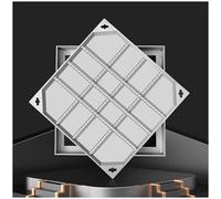septic tank covers, Recessed Stainless Steel Septic Tank Cover,Strong Load-Bearing Invisible Manhole Cover for Driveway/Highways(5cm,30 * 30cm/11.8 * 11.8in)