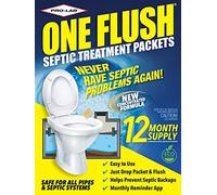 Septic Tank Treatment - 1 Year Supply of Septic Treatment- Dissolvable Septic Tank Treatment Packets - Use Septic Treatment Enzymes Packets Monthly to Prevent Expensive Septic Tank System Backups