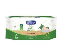 Septona Ecolife Disposable Biodegradable Wet Wipes with Calendula 60 Count with Practical Quality for Everyday Use