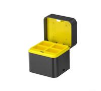 Septoolshop Compact 4-Slot Smart 9V Charger With Real-Time LED Indicator Safe Fast Charging For Rechargeable 9V Batteries Black Portable Design