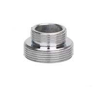 Septoolshop Faucet Adapter Tap Converter Copper with Silver Plating 6 Sizes Female to 22mm Male for Basin Aerators Showers Garden Hose Rubber Washers Threaded Sink Connector(16-22 male)