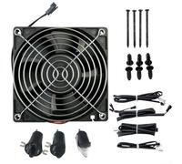 Septoolshop Replacement Fan And Lid Switch Kit For Gravity Series 560 800 1050 Digital Charcoal Grill for COMBO Complete Wiring Harness Heat Resistant Construction Black Enhanced Grill Functionality