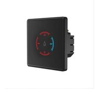 Septoolshop Smart Boiler Switch 40A WiFi Touch Glass Panel for Tuya App Remote Timer Voice Control 8000W Water Heater(Black)