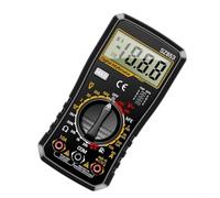 Septoolshop SZ853 Digital Multimeter 600V 10A Range Backlight Data Hold Auto Shutdown Compact ABS Housing For Electricians Engineers(Black)