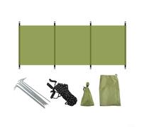 Septoolshop Windshield Privacy Screen For Outdoor Activities, Lightweight For Camping Windscreen With Storage Bag(green（no pole）)