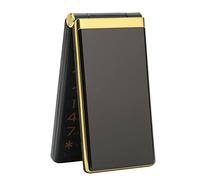 Septpenta 2G Unlocked Senior Flip Phone, Big Button Mobile Flip Phone, Cell Phone for Senior with 3.0 Inches Screen, 16Gb Expandable Memory, 5900mAh Battery, for Elderly Parents(Gold)