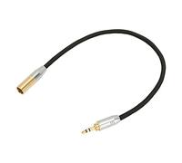 Septpenta 3.5mm To XLR Balanced Cable Adapter, HiFi Sound Quality, Professional Gold Plated 3.5mm Male To Mini XLR 3 Pin Cable for Microphone, Mixer, Camera