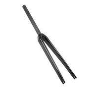 Septpenta 700C Road Bike Fork, Carbon Fiber Rigid Fork, 3K Stripes Quick Release C Brake Rim Brake Hard Fork Straight Tube, Superlight Mountain Bike Front Forks(Glossy)