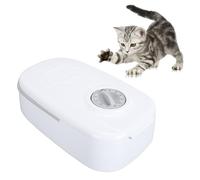 Septpenta Automatic Cat Food Feeder, Multi Functional Smart Single Meal Timed Cat Food Dispenser with Anti Clogging Design for Cats and Dogs (Gray)