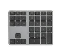 Septpenta Bluetooth Number Pad, Slim 35 Keys External Numpad Keyboard, BT5.0 Wireless Number Pad, Built in 300mAh, Type C Charging Cable for OS X Laptops and Win Systems, Desktops, Laptops