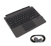 Septpenta Bluetooth Wireless Keyboard for Go, 7 Color Changing Light Ultra Lightweight Design Bluetooth Keyboard with Media Key Touchpad, Portable Wireless Keyboard for Go 3 2 Black