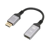 Septpenta Displayport 1.4 To HD Multimedia Interface, 4K 120Hz HDR 3D Support, 48Gbps Bandwidth 192KHz Sound Sampling, Support Extended Mirroring Mode for Notebooks