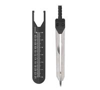 Septpenta EKG Caliper, Stainless Steel Measuring Tool with Ruler, 0 To 2.4in Wide Measurement Range, Conforms Standard Design, Electrocardiogram Drafting Divider for Nursing(Black)
