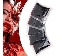 Septpenta Fake Blood Makeup, Halloween Blood Bag, 20ml Scar Wound Fake Blood, Eyes Drip Nose Bleed Fake Blood, Halloween Blood Cosplay Makeup Decoration, 5 Pieces
