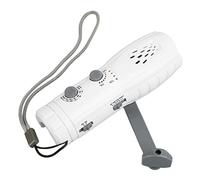 Septpenta Hand Crank Flashlight Radio, AM/FM Weather Radio, LED Lighting, Support SOS Alarm, Portable Radio FM with Reading Light, Suitable for Emergency/Outdoor Use(Dark Green)