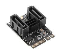 Septpenta HDD Adapter Card, Jmb582 Chipset, Dual Port 6Gbps Fast Transfer, M2 To SATA3.0 Support 2 SATa Ports, PCI Express Expansion for Win for Linux
