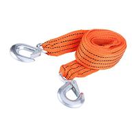Septpenta Heavy Duty Tow Strap with Hooks, Emergency Vehicle Tool, Can Withstand 3 Ton Load, Nylon Wire and Forged Iron Material, 4 Meter Tow Rope for Most Cars, SUV, ATV, Etc