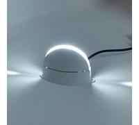 Septpenta LED Window Sill Light, 180° luminous design, mild without dazzling, warm and romantic, adding artistic feeling, Semicircular Wall Light for courtyard, kitchen, hallway(White light)