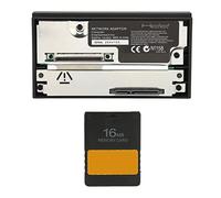 Septpenta Network Adapter Kit with 16MB FMCBV 1.966 Memory Card, High Immunity, HASL Process, SATa Network Adapter Designed for PS2 Consoles