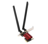 Septpenta Pcie Network Card, 2.4Ghz 300Mbps 5Ghz 867Mbps MU MIMO BT4.2 Pcie Wifi Adapter Card, PCI Express Ethernet Adapter for Desktop Chassis