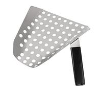 Septpenta Popcorn Scoop, Popcorn Nuclear Sieve Speed Spoon, Single Handle Stainless Steel French Fries Spatula, Comfortable and Secure Handle for Stores, Movie Theaters, Picnics and Popcorn Machines