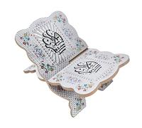 Septpenta Quran Holder Book Stand, Bible Bookshelf, and Beautiful Design, Solve Placement Problem, Detachable Quran Stand, Gifts for Festivals, New Year, Birthday Parties(White)