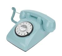Septpenta Rotary Landline Telephone, Teal Retro Old Fashioned Vintage Home Phone, Classic, Mechanical Ringing, Modern Technology, Add a Real Vintage Atmosphere To Homes, Bars