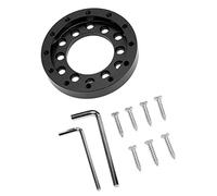 Septpenta Steering Wheel Hub Adapter, 70mm Easy Installation Aluminum Steering Wheel Pad, 2.75Inch PCD Steering Wheels with 7 Screws 2 Wrench, for G25 G27